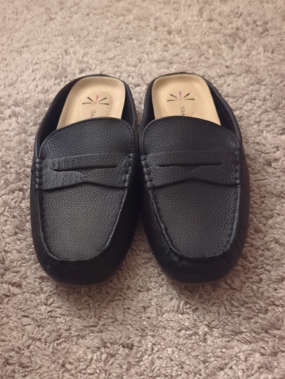Isaac Mizrahi Womens Leather Mule Moccasins 8.5W